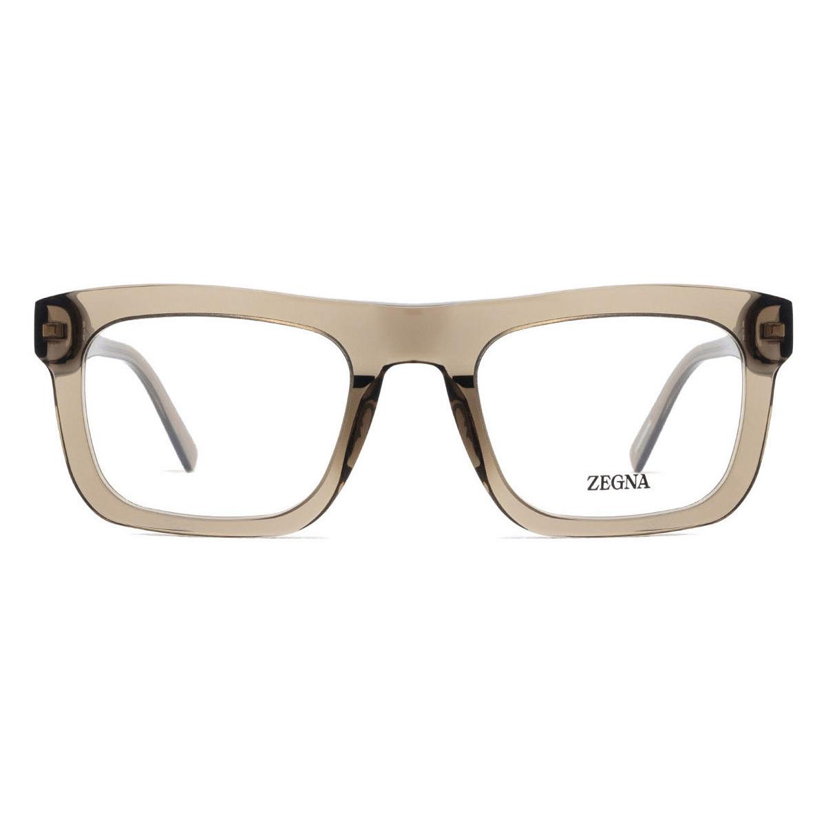 Ermenegildo Zegna EZ5276 Eyeglasses Men Shiny Dark Green 52mm