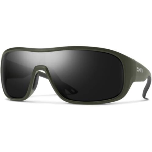 Smith Spinner Sunglasses - Matte Moss Green / Black Chromapop Polarized