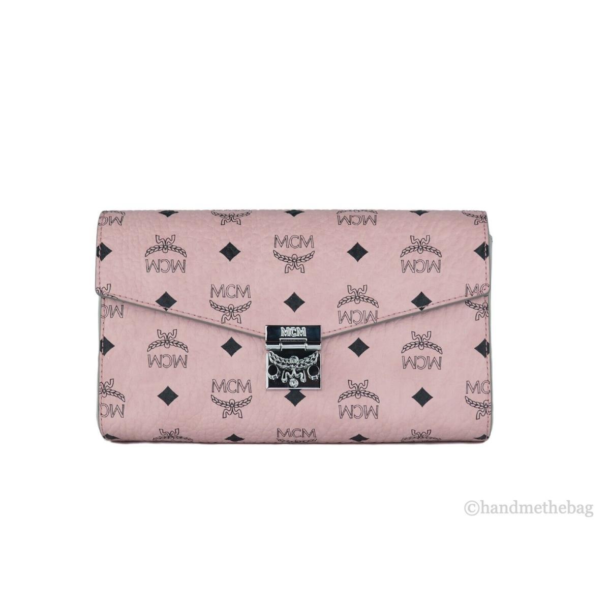 Mcm Patricia Signature Leather Clutch Crossbody Bag