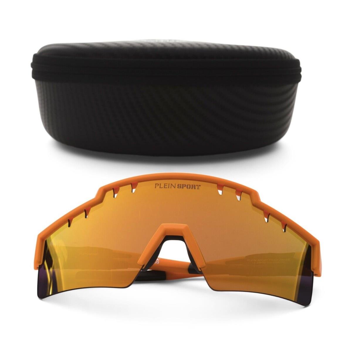 Philipp Plein Sport Sunglasses Orange Tiger Frame Aaca MES0205 SXV005N 86 Men