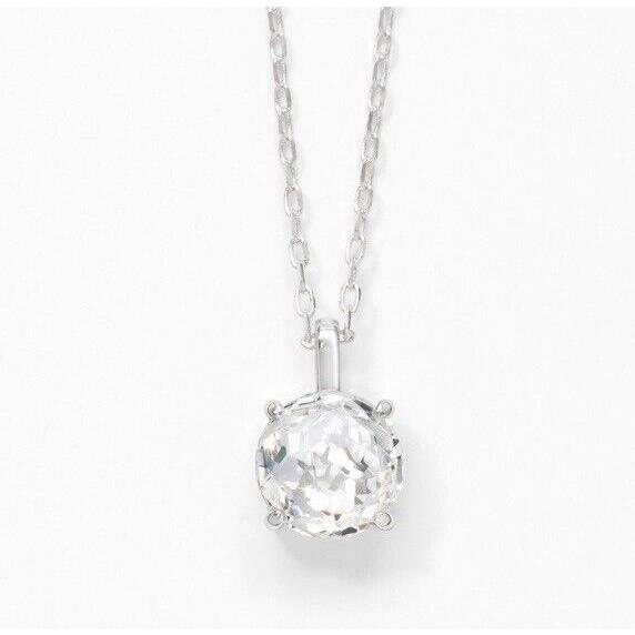 Swarovski Touchstone Crystal Necklace Clear Rhodium 15-18 Condition