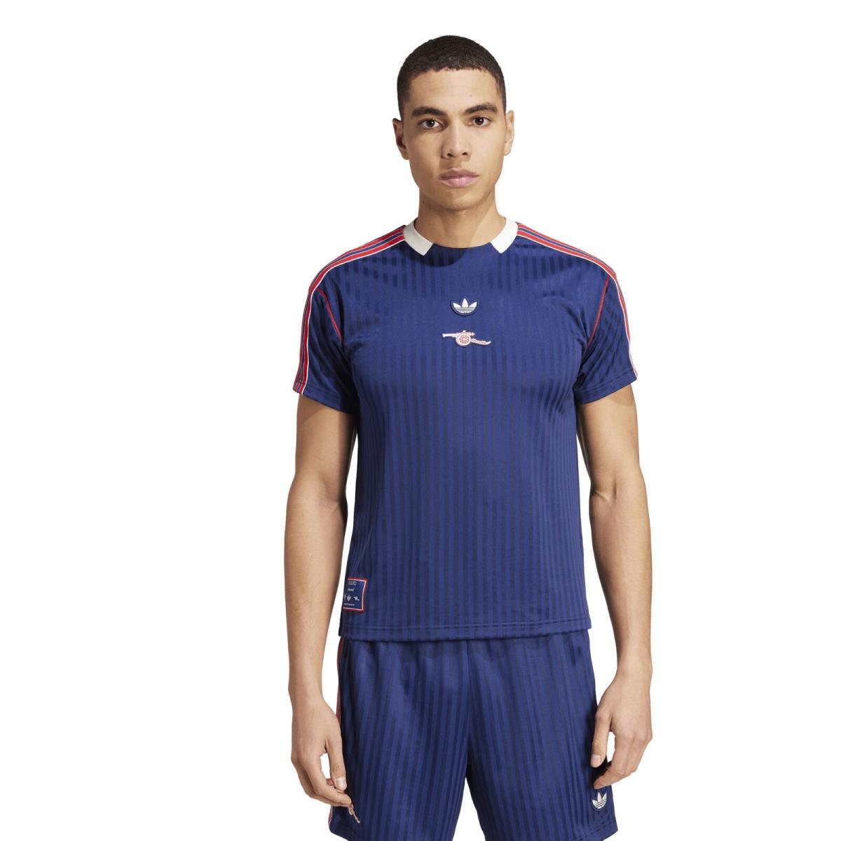 Men`s Adidas Originals Navy Arsenal Terrace Icons Collection Fashion Jersey