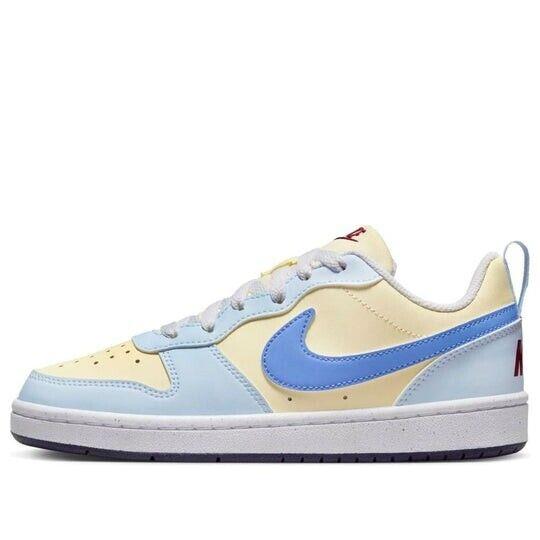 Nike Court Borough FV8120-141 Sneakers Kids 6 Yellow Blue Lifestyle Shoes TF3240 - Yellow