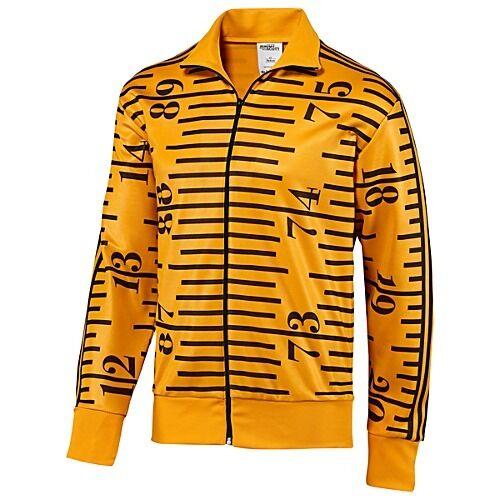 Adidas Jeremy Scott Tape Measure Track Shirt Jacket Music Firebird Note Sz M