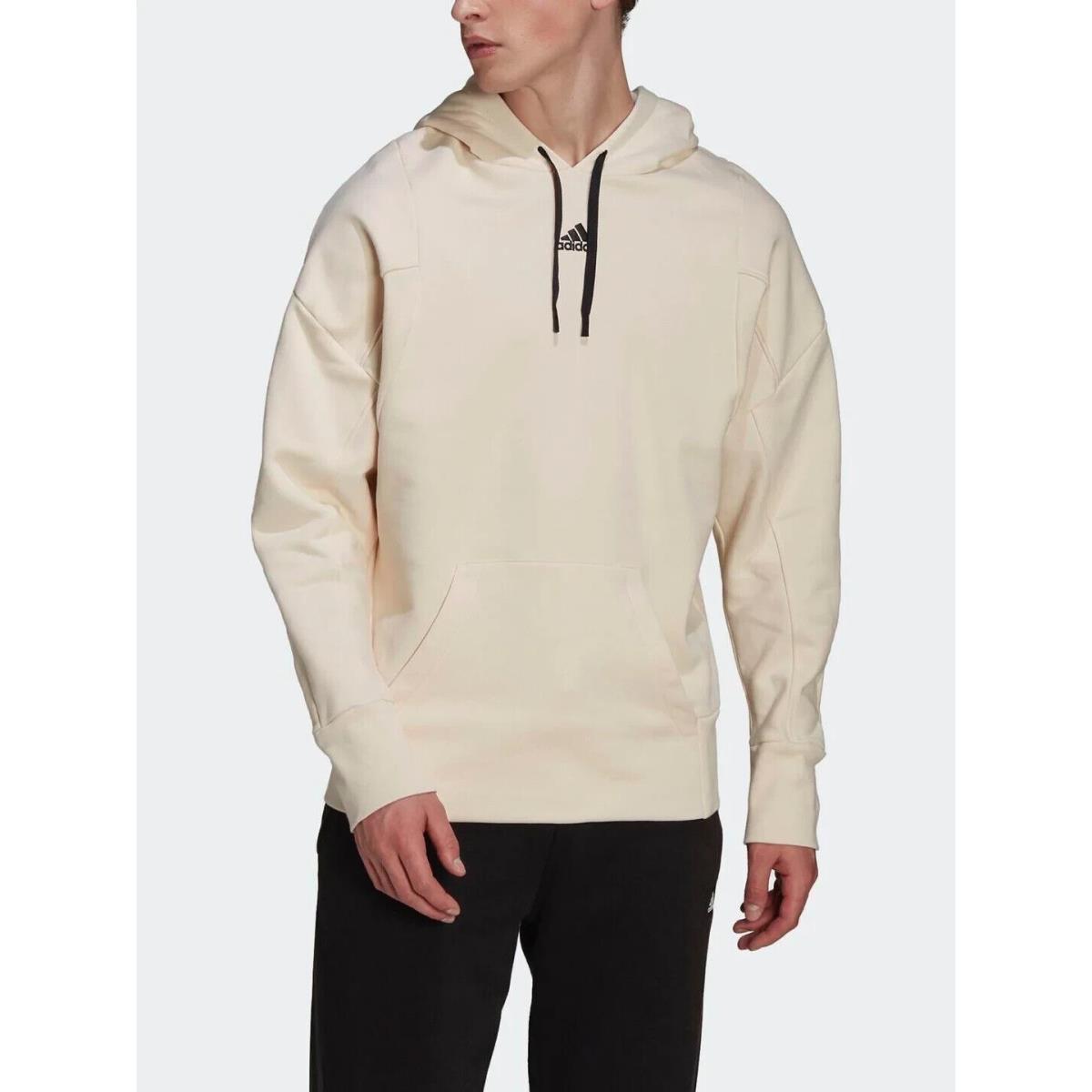 Adidas V7609 Mens Wonder White Internal Hoodie Size 2XL