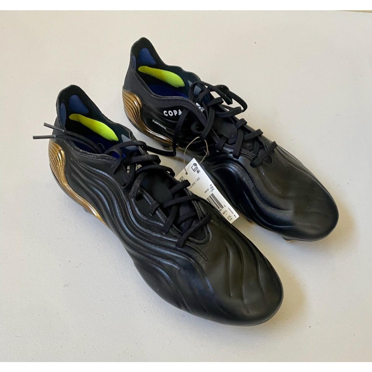 Adidas Copa Sense.1 SG Black Gold Soccer Cleats Men`s Size 9.5-10.5 FW7932