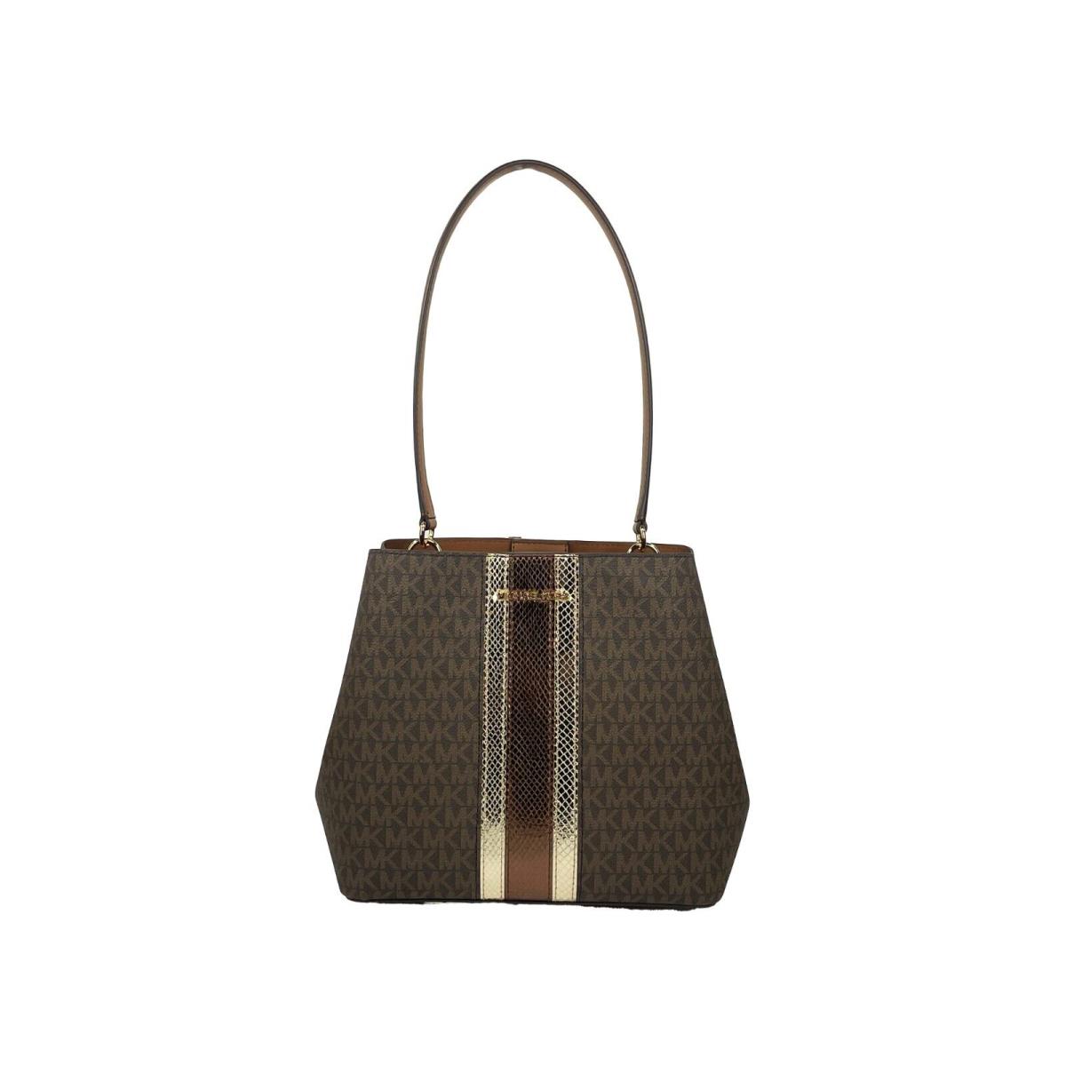 Michael Kors Medium Pratt Bucket Shoulder Bag Purse