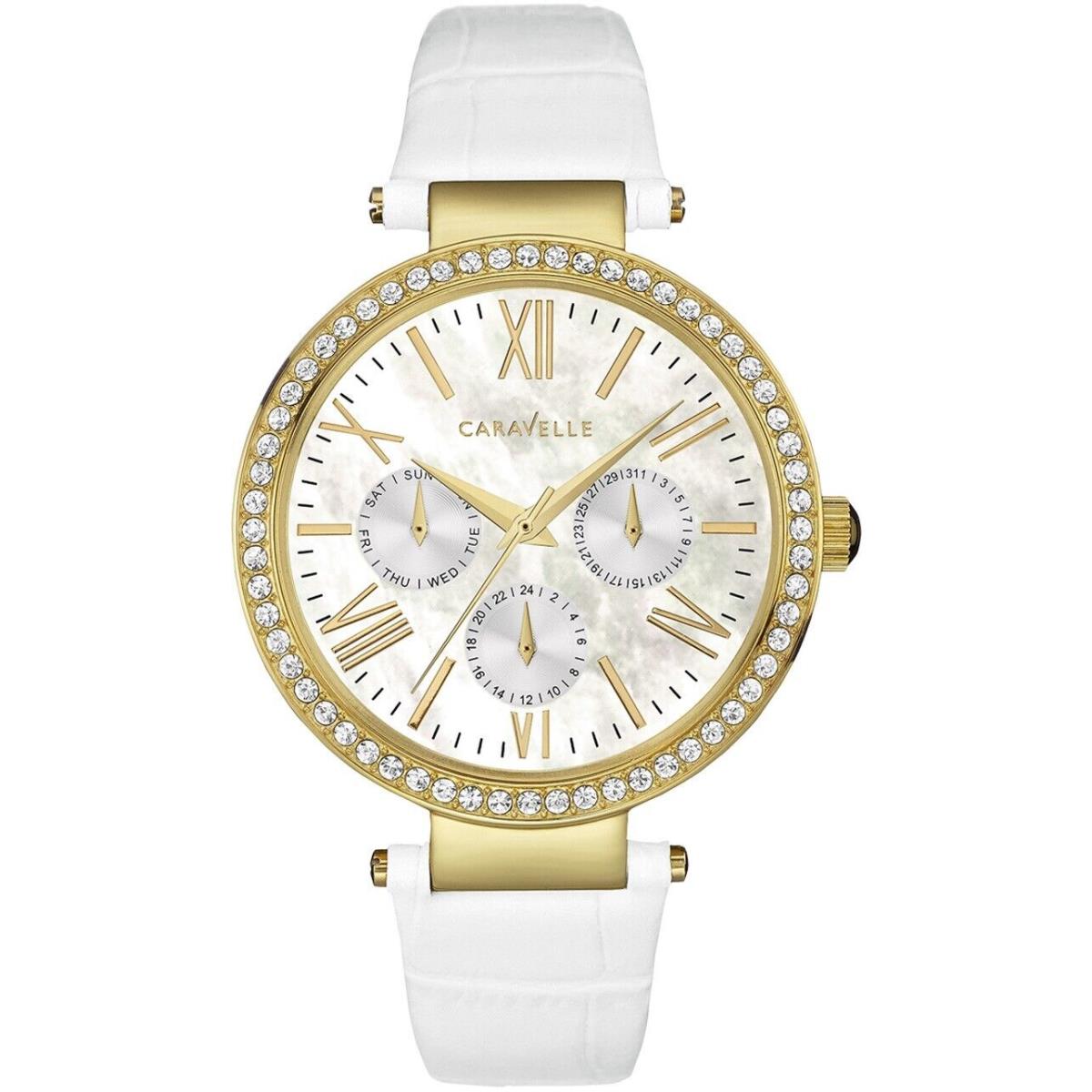 Caravelle York Leather Women S Watch 44N104