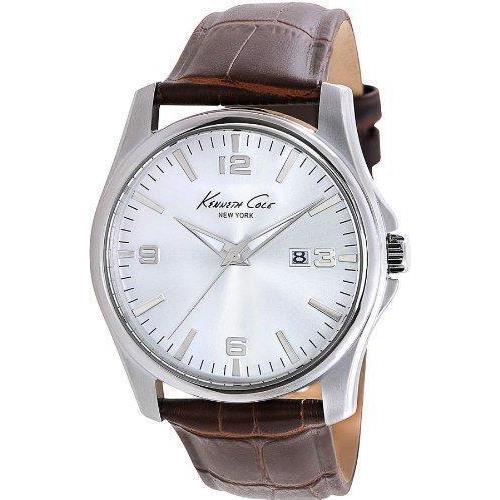 Kenneth New York Cole York Elegant Watch KC1866 - Dial: Gray, Band: Maroon, Bezel: Silver