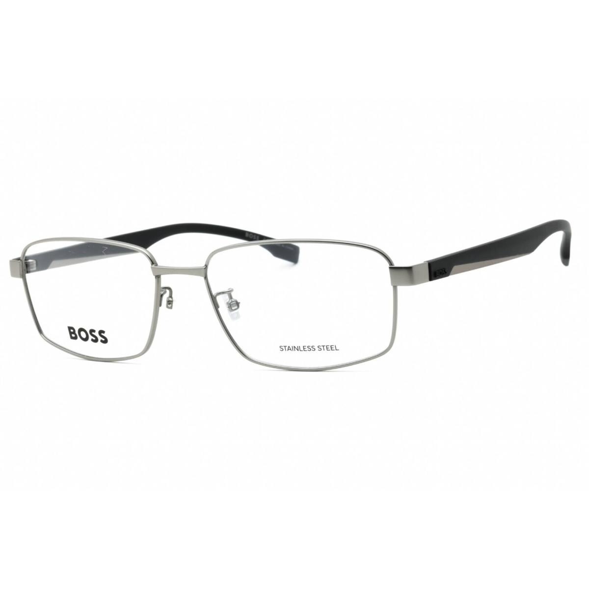 Hugo Boss Men`s Eyeglasses Matte Ruthenium Full Rim Frame Boss 1470/F 0R81 00
