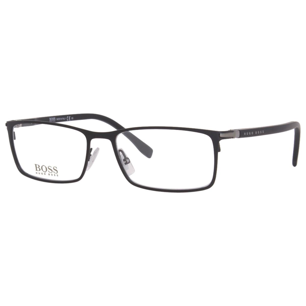 Hugo Boss 1006/IT 003 Eyeglasses Men`s Matte Black Full Rim Rectangle Shape