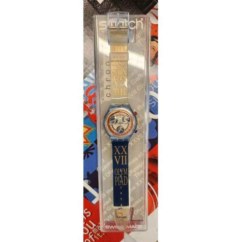 Vintage Swatch Chronograph Watch Kalos SCZ104 Olympic Special Old Stock