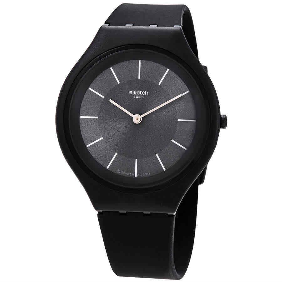 Swatch Skincharbon Grey Sun-brushed Dial Men`s Watch SVUB106