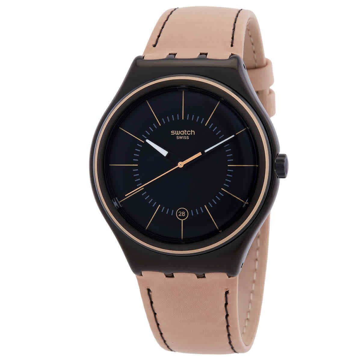 Swatch Sand Storm Iii Quartz Black Dial Watch YWB400