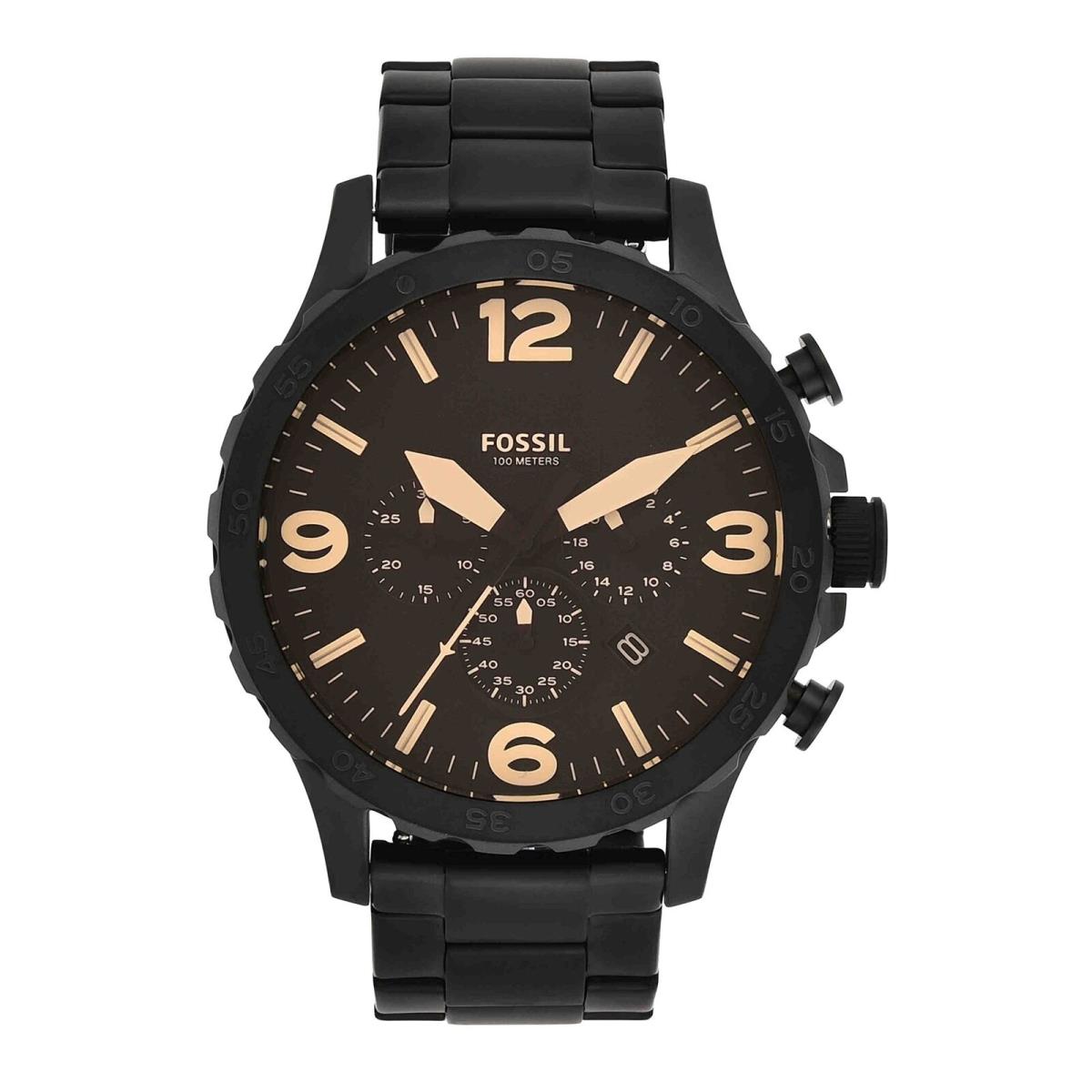 Fossil Nate Men`s Watch with Oversized Chronograph Watch Dial and Stainless