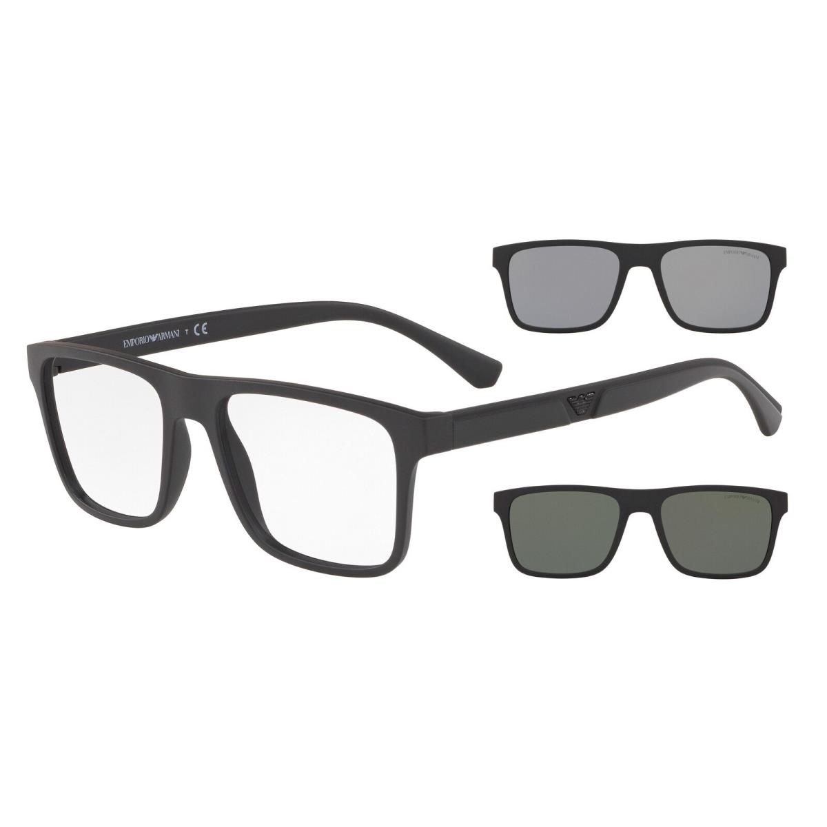 Emporio Armani 4115F Sunglasses 58011W Black