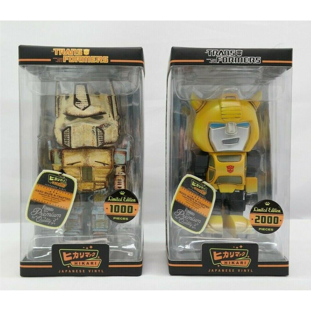 Transformers Hikari Bumblebee Metallic Distressed Optimus Prime Figures TY