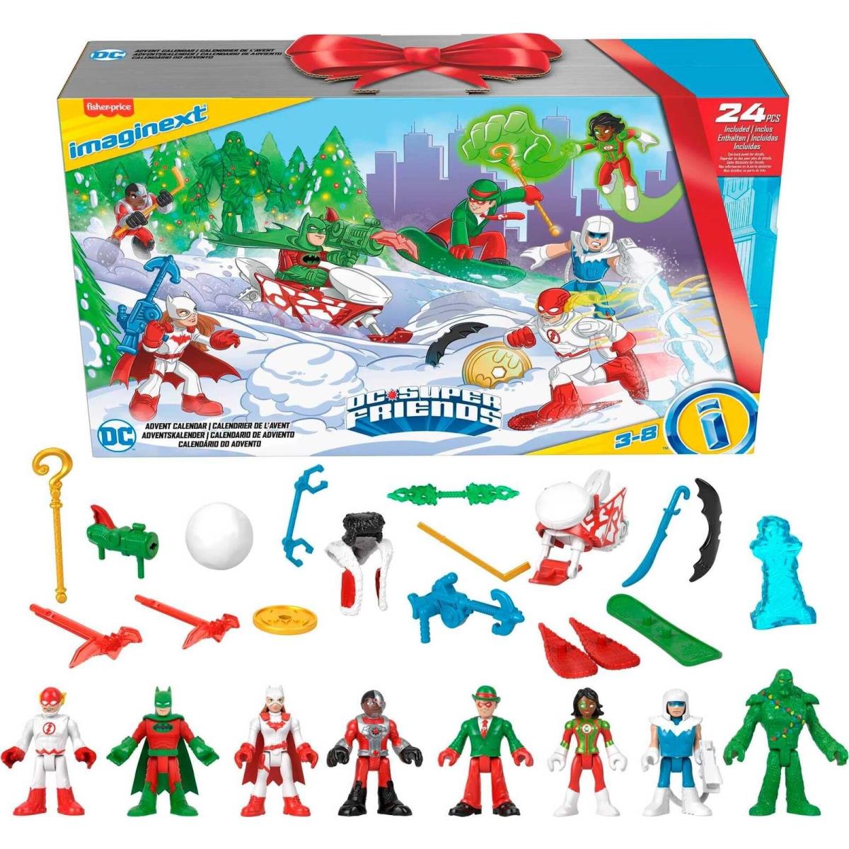 Imaginext DC Super Friends Advent Calendar 24 Toy Set Countdown to Christmas
