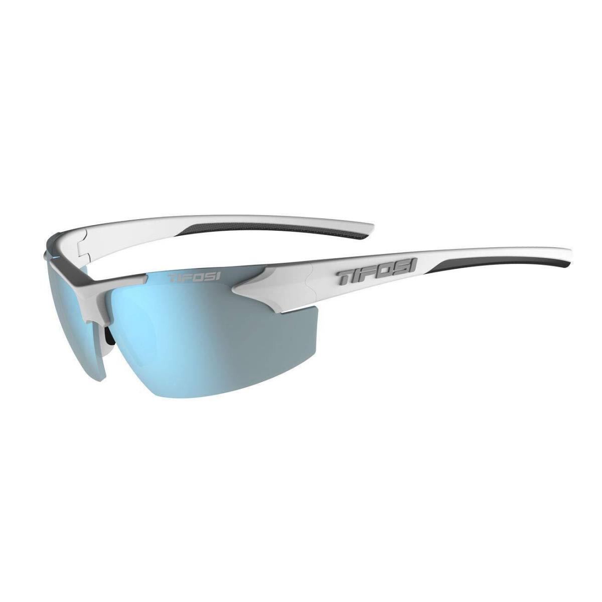 Optics Track Sunglasses White/black Smoke Bright Blue by Tifosi