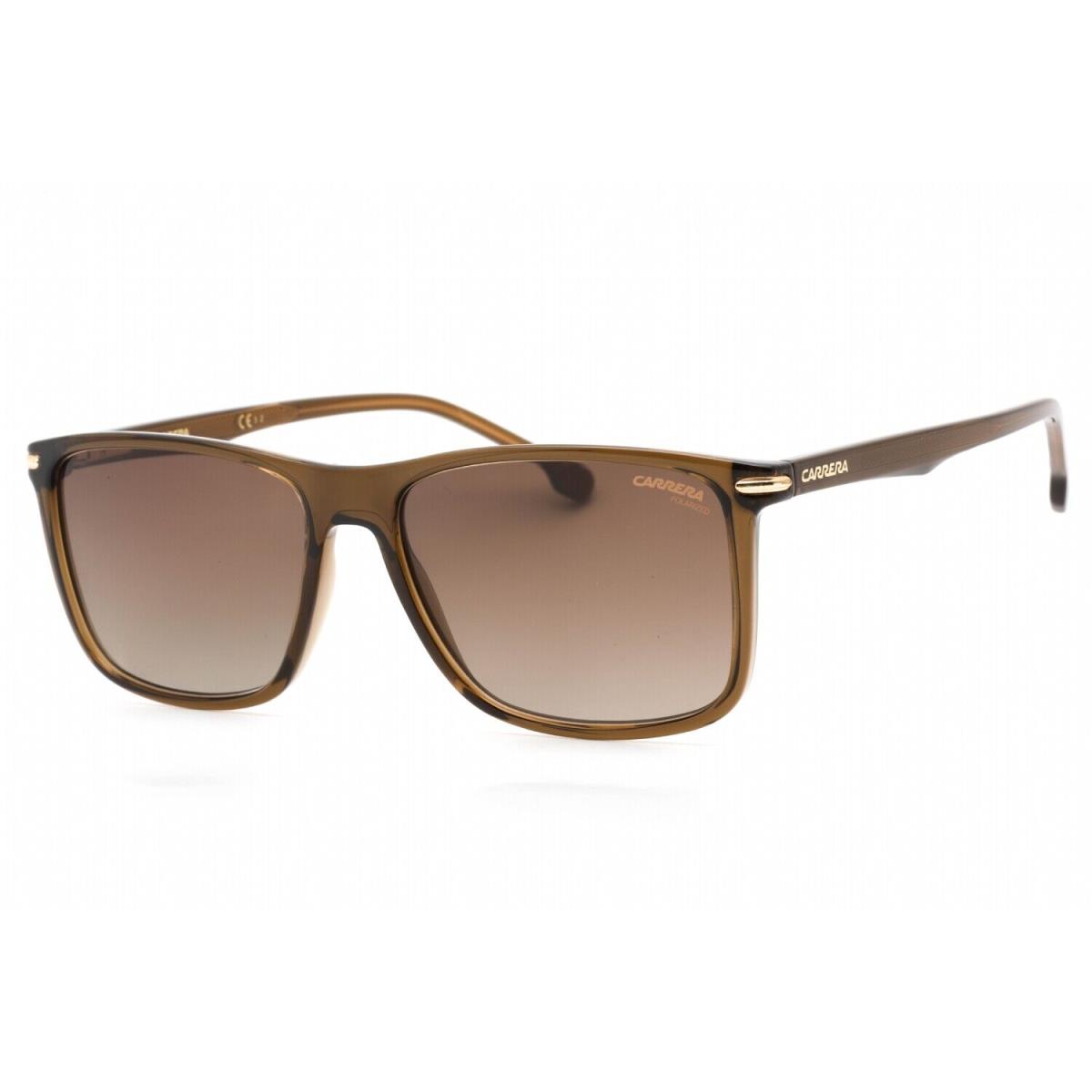 Carrera 298/S 09Q LA Sunglasses Brown Frame Brown Polarized Lenses 57mm
