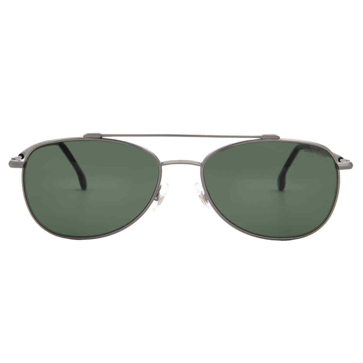Carrera Polarized Green Pilot Men`s Sunglasses Carrera 224/SSAM 0KJ1/UC 58