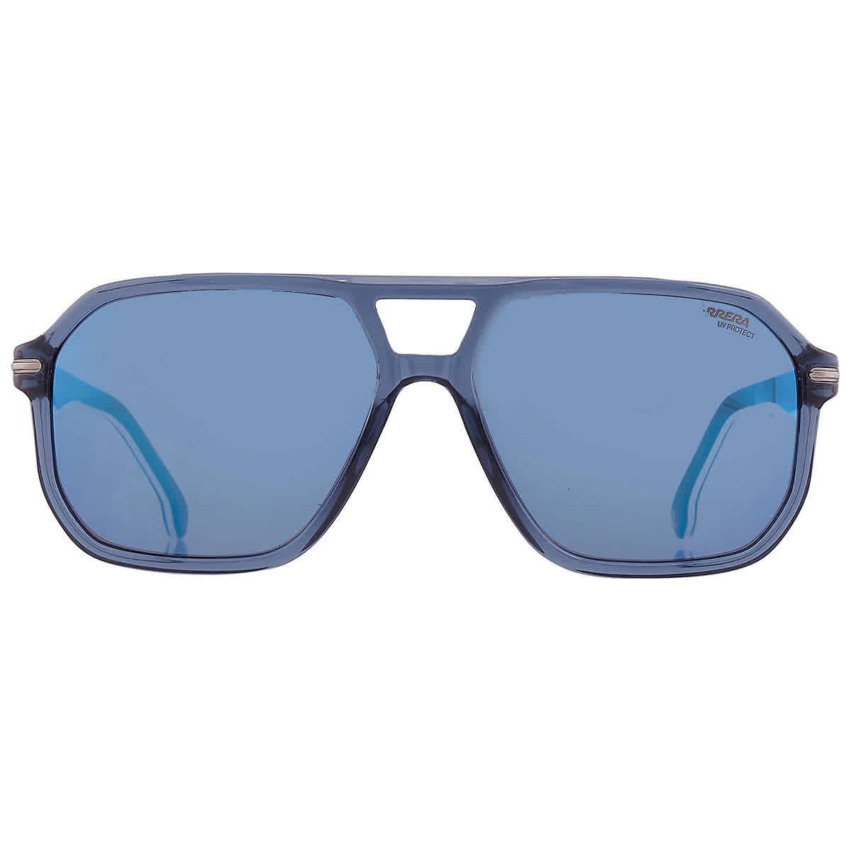 Carrera Blue Sky Mirror Navigator Men`s Sunglasses Carrera 302/S 0PJP/XT 59