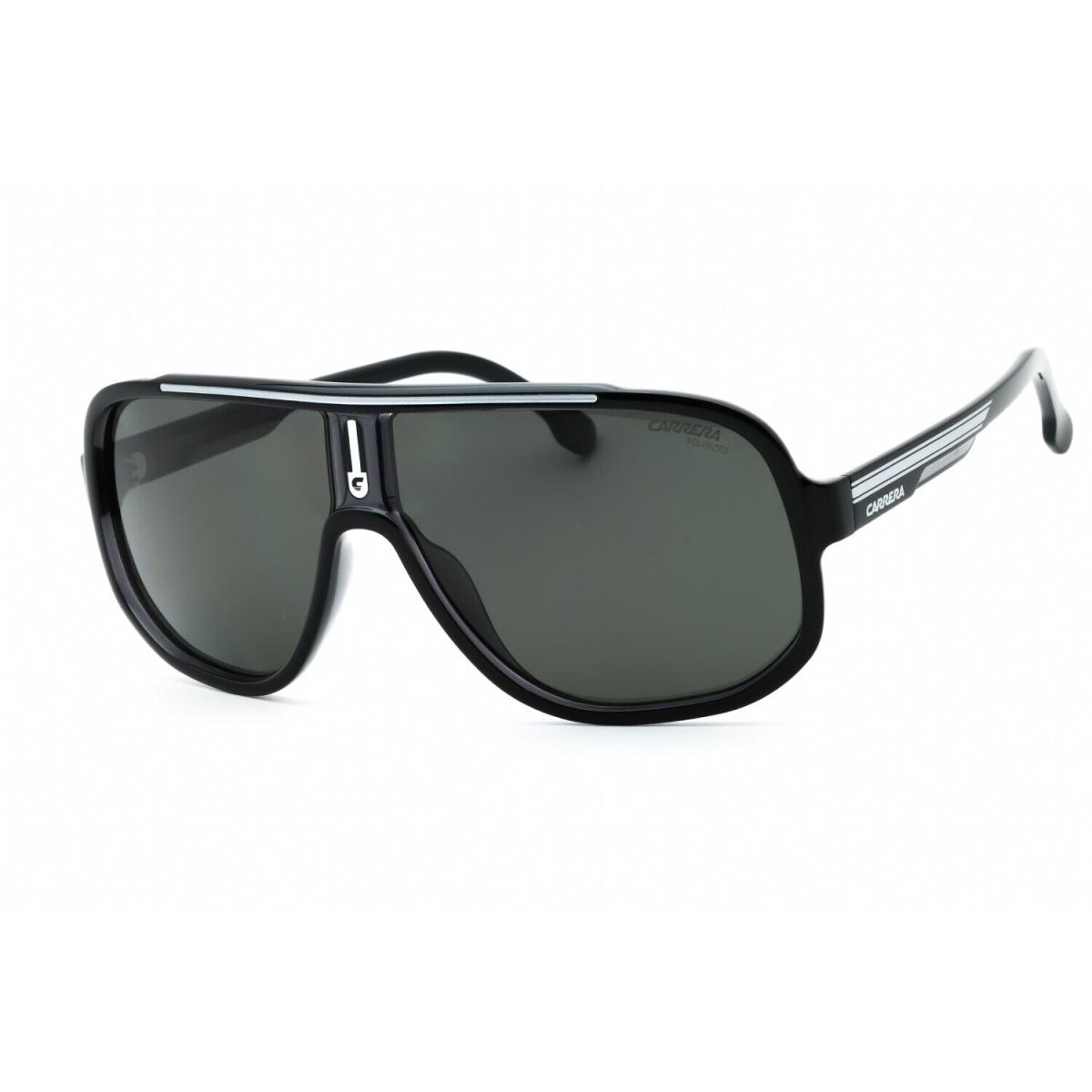 Carrera 1058/S 08A M9 Sunglasses Black Gray Frame Gray Polarised Lenses 63mm