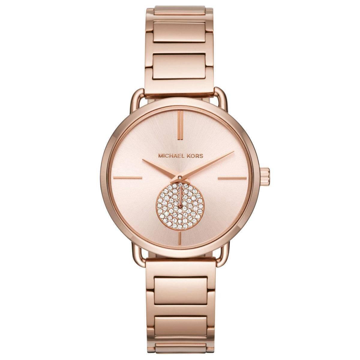 Michael Kors Portia MK3640 Women`s Rose-gold Quartz 37mm Watch