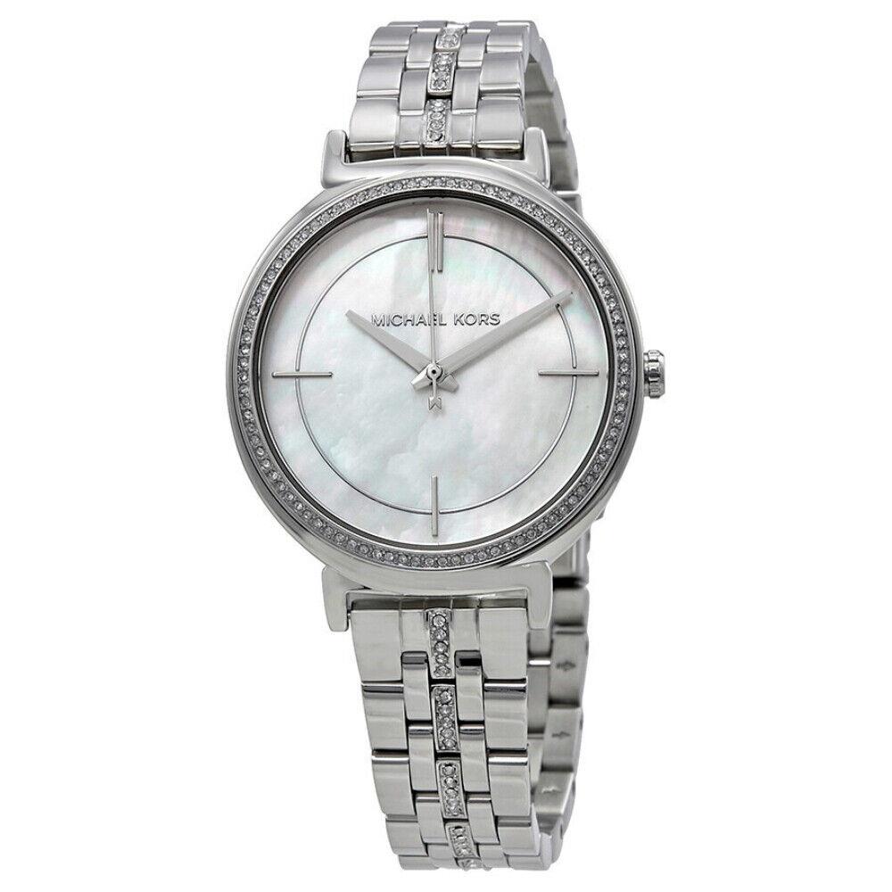 Michael Kors Cinthia MK3641 Women`s Silver Quartz 33MM Watch