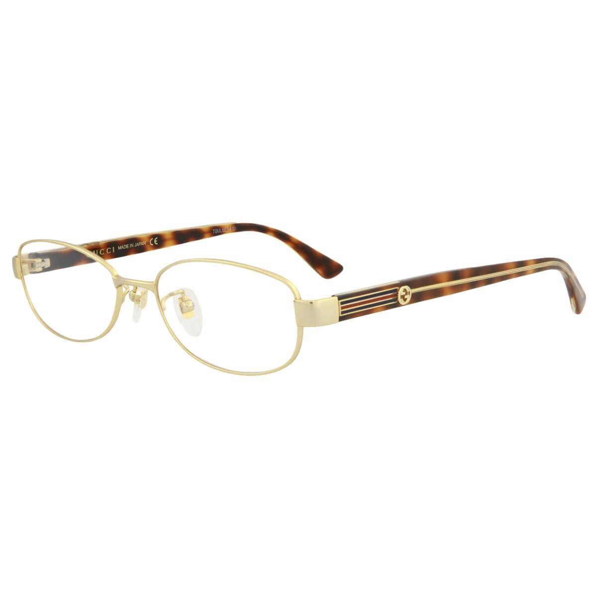 Gucci Womens Round/oval Gold Crystal Transparent Fashion Designer Eyewear