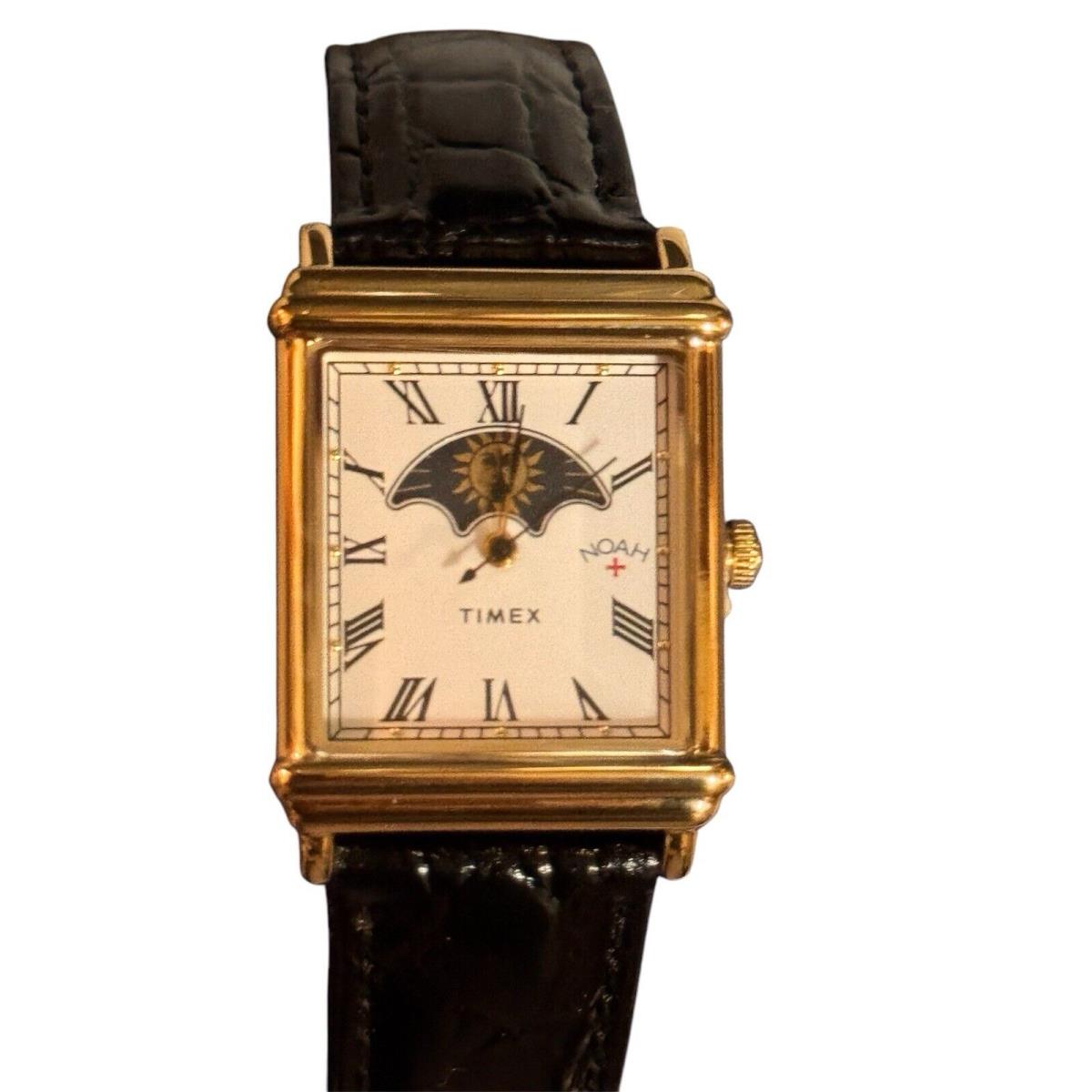 Noah X Timex Sun and Moon Watch - Black/gold in Hand- Next Day Ship