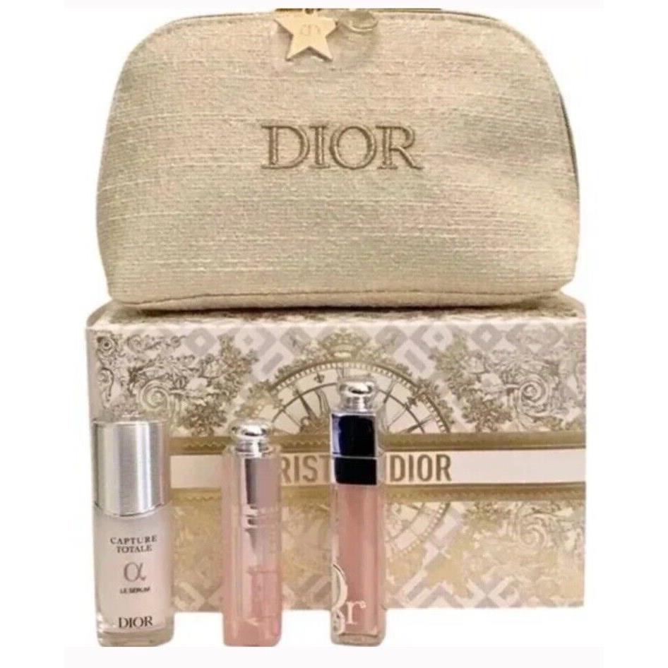 Christian Dior Coffret Limited Design Gift Box Atomizer Pouch Lip Maximizer