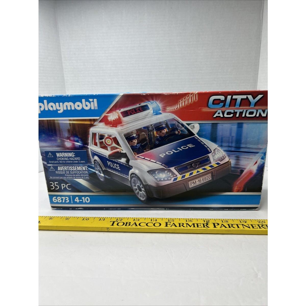 Playmobil City Action 6873 - Police Car 35 PC Makes Sounds