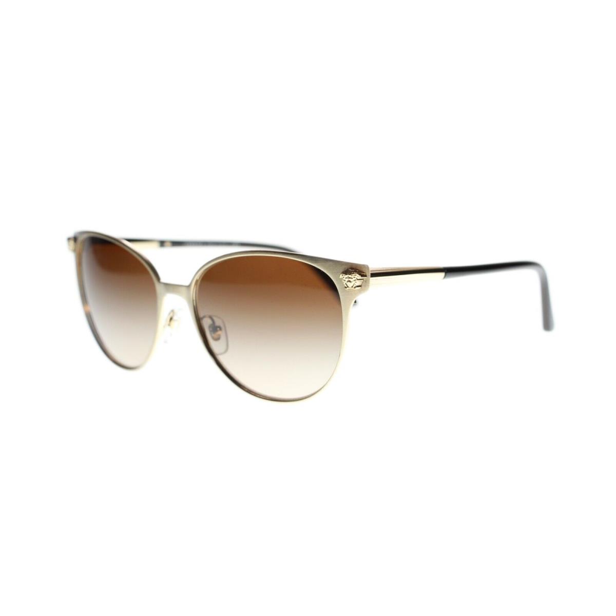 Versace Women`s Sunglasses VE2168 133913 Pale Gold/brown Lens 57mm