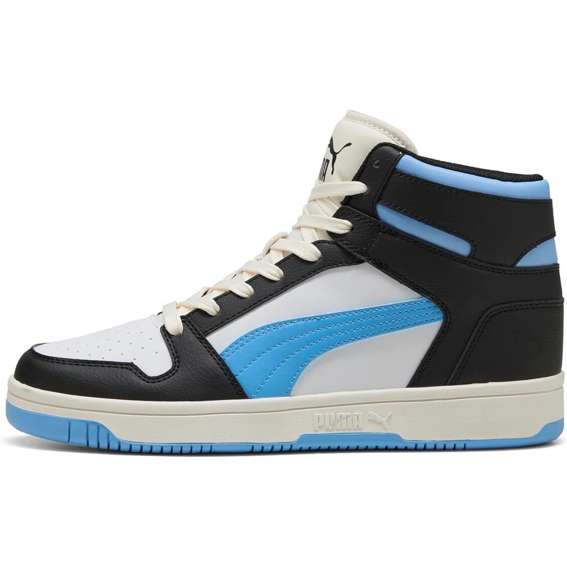 Men`s Puma Rebound Layup Puma Black-blue-frosted Ivory 369573 60 - Puma Black-Blue-Frosted Ivory