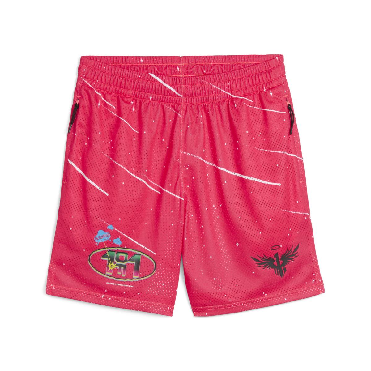 Puma Men`s x Lamelo Ball 1Love Basketball Shorts Men Pink - Pink Alert