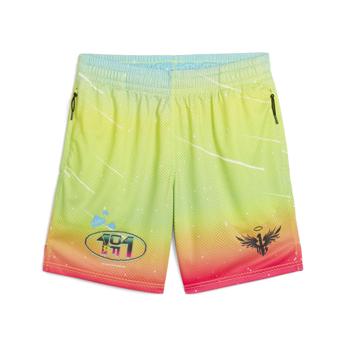 Puma Men`s x Lamelo Ball 1Love Basketball Shorts Men Yellow - Yellow Alert