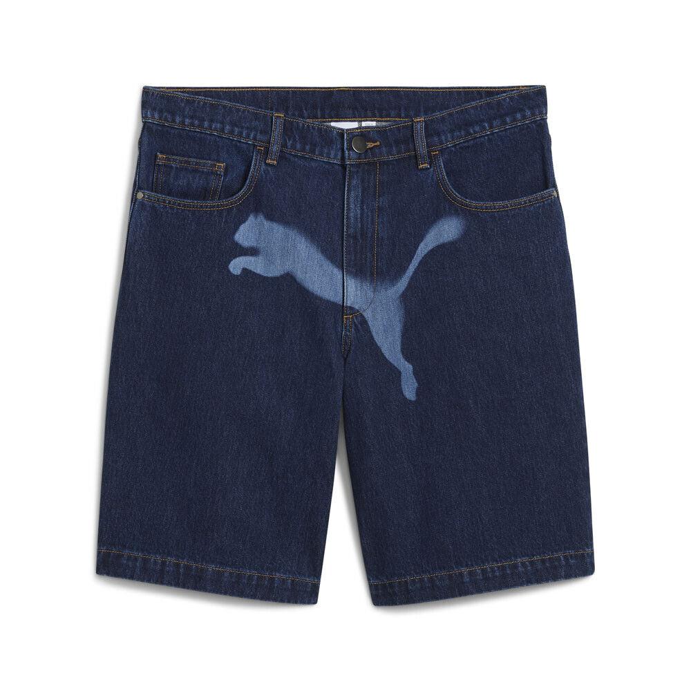 Puma X Denim Shorts Mens Blue Casual Athletic Bottoms 63106601