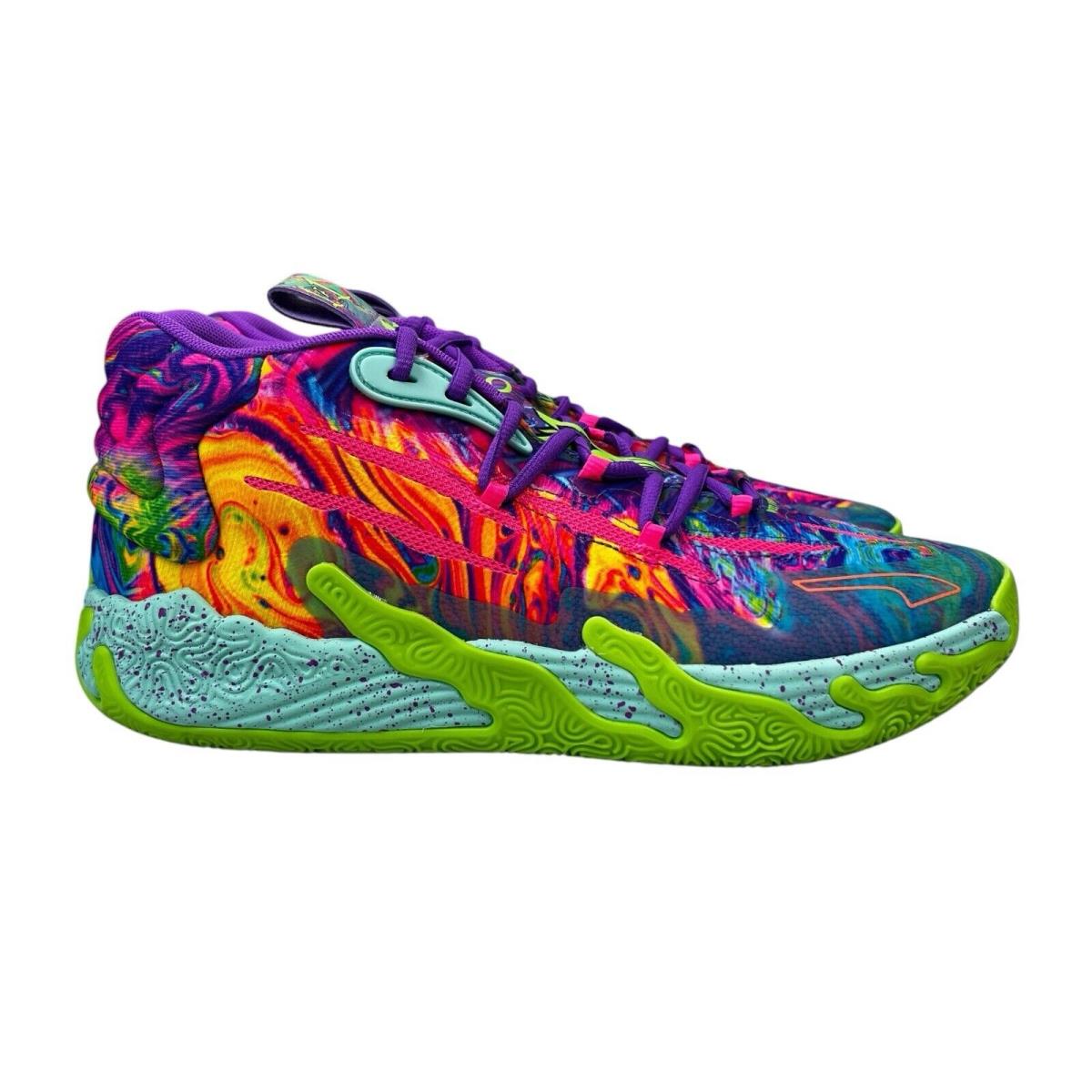 Puma Lamelo Ball MB.03 Be You Purple Basketball Shoes 379899-01 Men`s Sz 10-11.5 - Purple