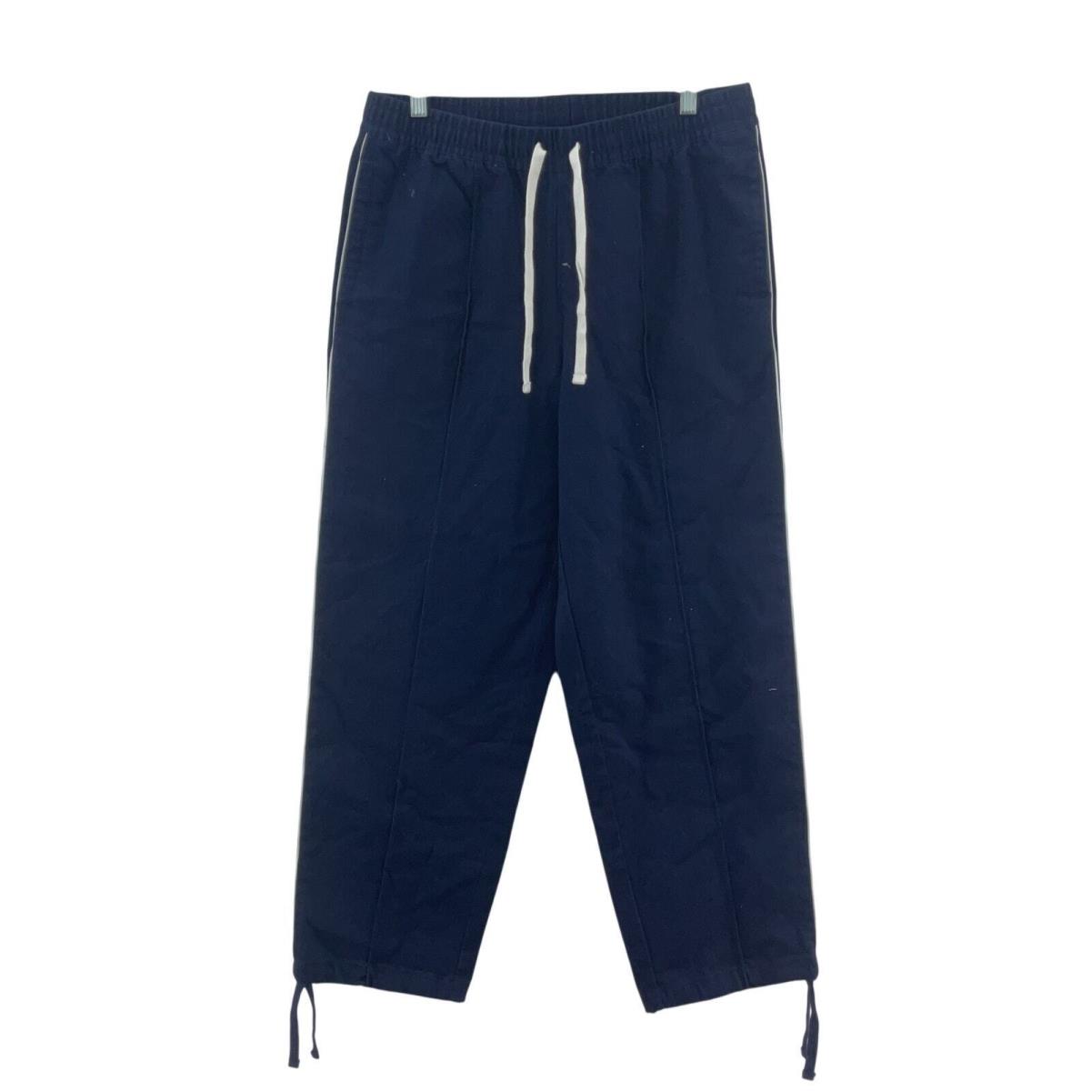 Puma x Noah Cropped Athletic Twill Track Men`s Pants Blue Cotton Medium