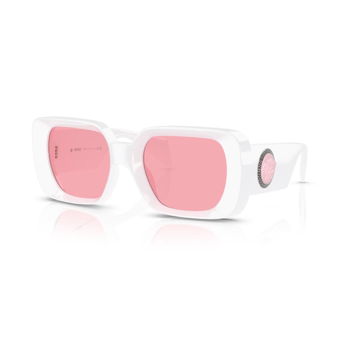 Versace Sunglasses VE4473U 31484 54mm Bianco / Pink Lens