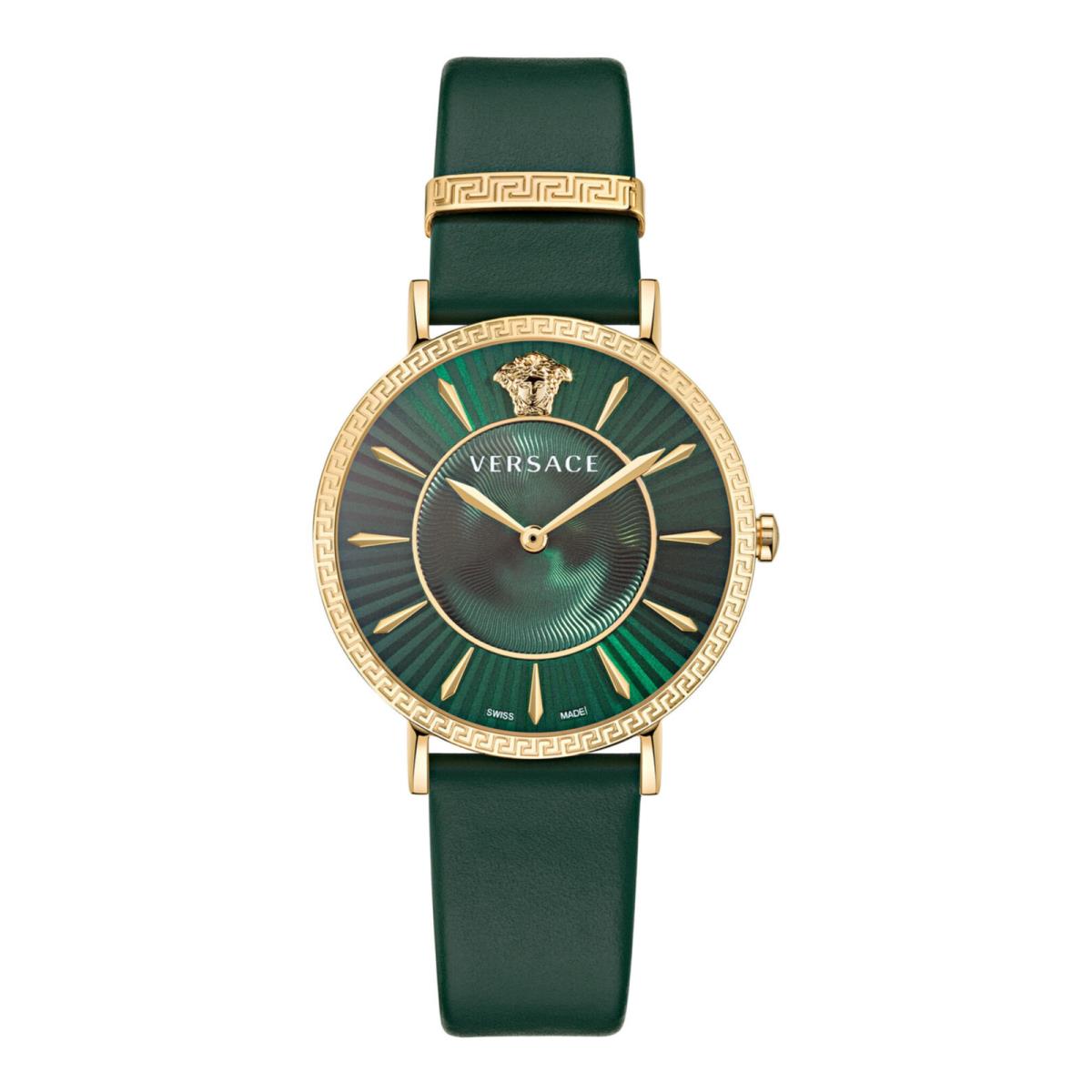 Versace Womens Gold 38mm Strap Fashion Watch