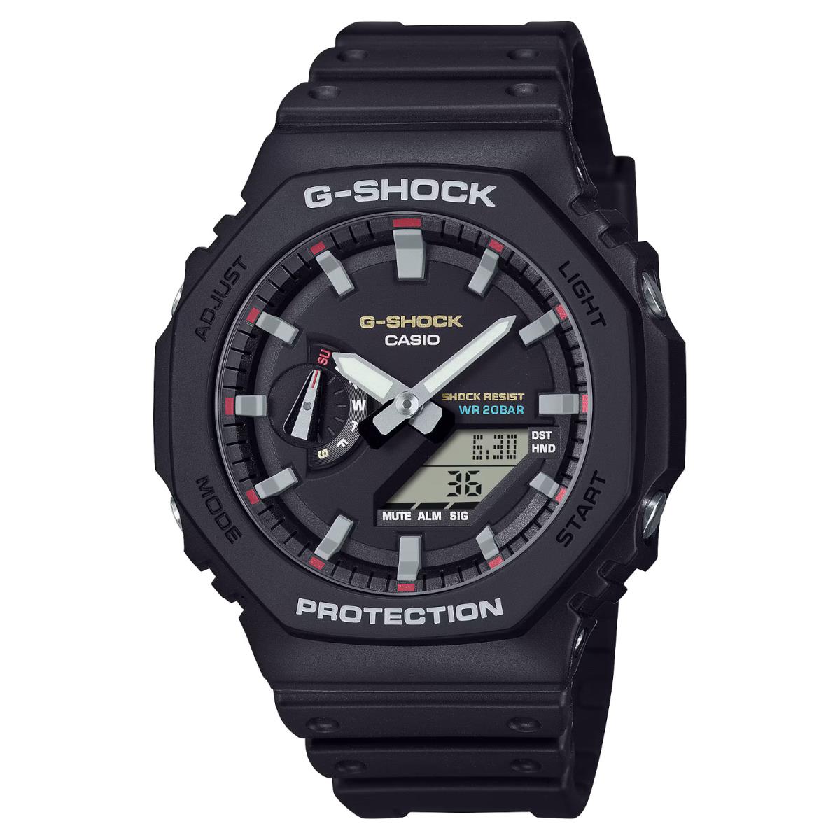 G-shock Analog Digital 2100 Series Black Resin Watch GA2100RL-1A by Casio