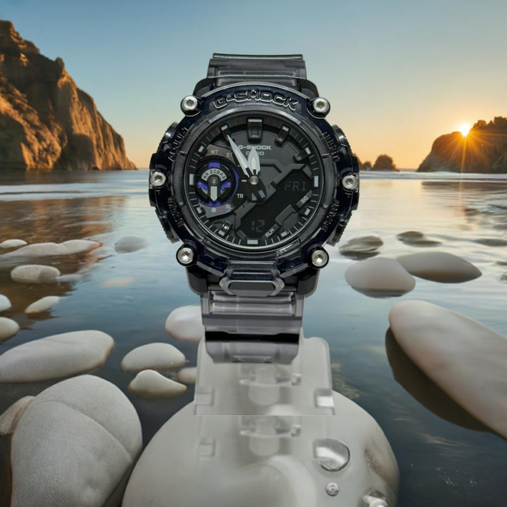 Casio GA2200SKL-8A Transparent Band Ana-digital G Shock Watch