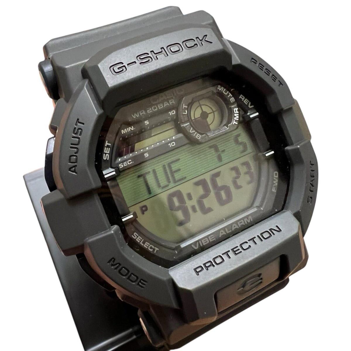 Casio GD350-8 Men`s G-shock Grey Digital World Time Vibration Alarm Dive Watch