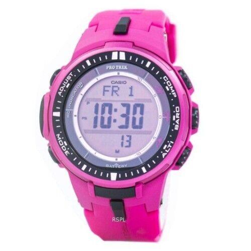Casio Pro Trek PRW-3000-4BCR Triple Sensor Solar Digital Watch