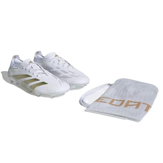 Adidas Men`s Predator Elite Firm Ground Soccer Cleat White/gold IG4009 i