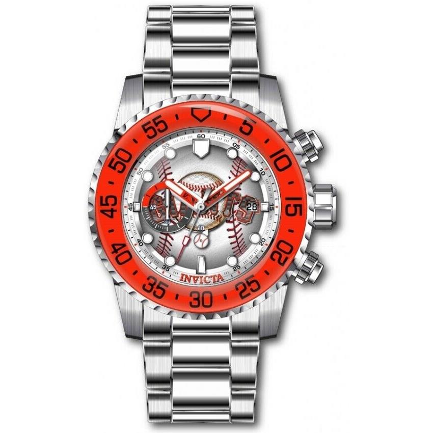 Invicta 42703 San Francisco Giants Chronograph Watch Steel Mlb Baseball 50MM
