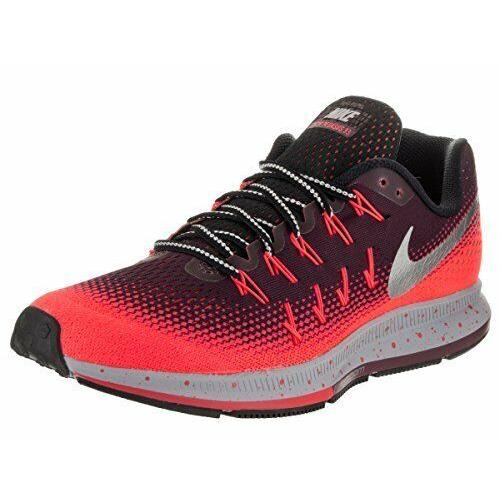 Nike Men`s Air Zoom Pegasus 33 Running Shoes - Multicolor, Manufacturer: Night Maroon/Metallic Silver