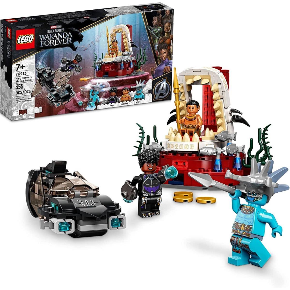 Lego Marvel Black Panther Wakanda Forever King Namor s Throne Room 76213 Build